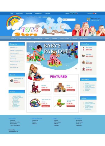 قالب تویز استور2 اپن کارت 1.5