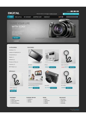 قالب دیجیتال 2 اپن کارت 1.5